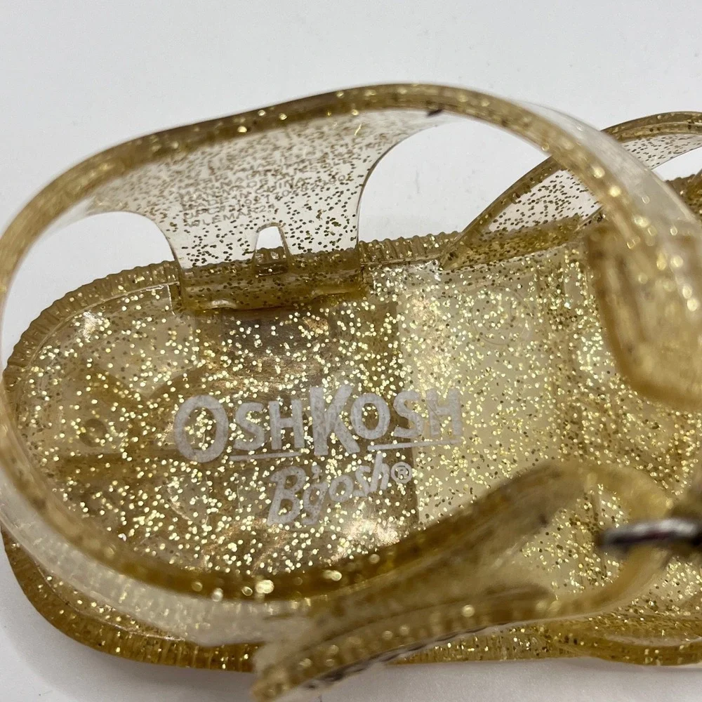 OshKosh Bgosh Baby Gap Glitter Jelly Sandals Bundle Toddler Girls Size 5 2 Pair
